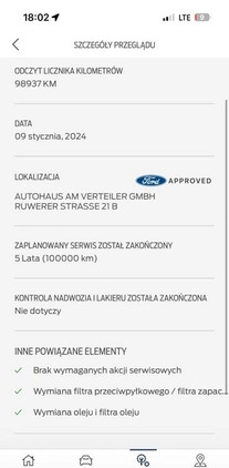 Ford Kuga cena 70500 przebieg: 104000, rok produkcji 2018 z Łęczna małe 529